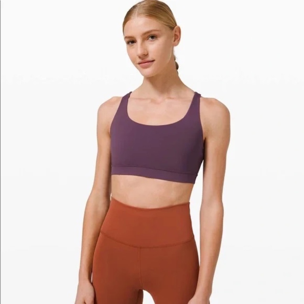 EUC Lululemon Energy Bra -- Grape Thistle --  Size 10